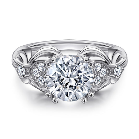 S925 Sterling Silver Heart Ring - Romantic Rose Gold Plated Jewelry for Women