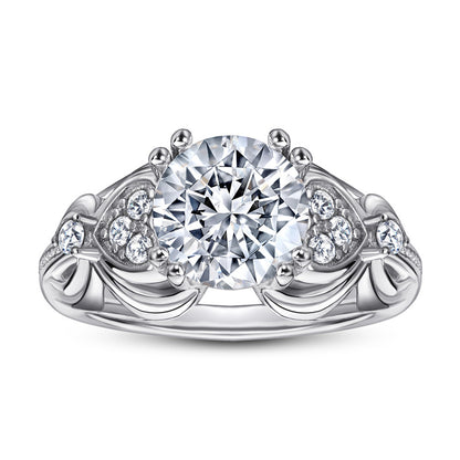 S925 Sterling Silver Heart Ring - Romantic Rose Gold Plated Jewelry for Women