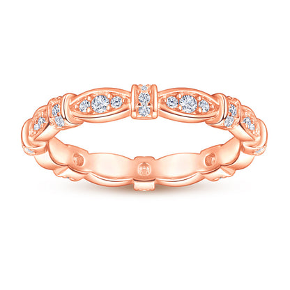S925 Sterling Silver Interlocking Leaf Ring Set - Nature-Inspired Stackable Wedding Jewelry