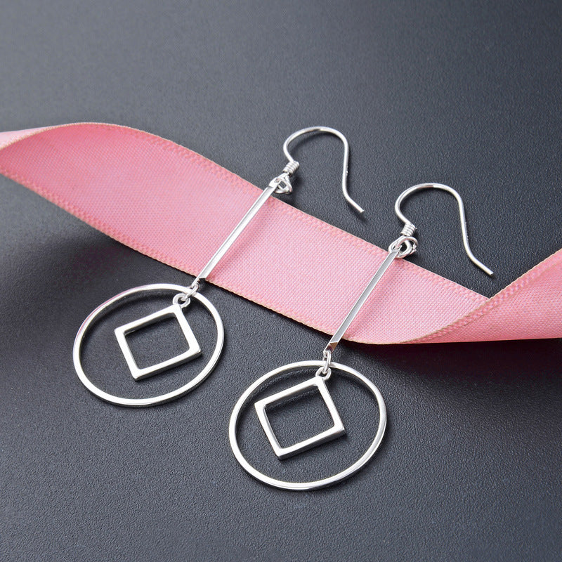 S925 Sterling Silver Koi Fish Hoop Earrings - Modern Chinese Style Lucky Fish Earrings for Women