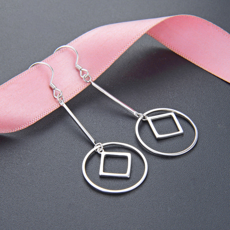 S925 Sterling Silver Koi Fish Hoop Earrings - Modern Chinese Style Lucky Fish Earrings for Women