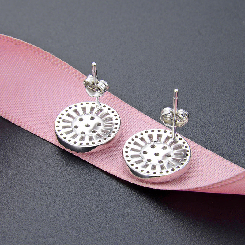 S925 Sterling Silver Money Toad Stud Earrings - Vintage Chinese Lucky Charm Earrings with CZ