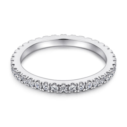 S925 Sterling Silver "Pigeon Egg" Zirconia Engagement Set - Luxe European-Style Bridal Jewelry