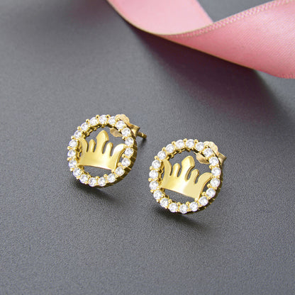 S925 Sterling Silver Plated Stud Earrings with Plastic Ear Backs-Lightweight 2.3g, Minimalist & Natural for Everyday Wear