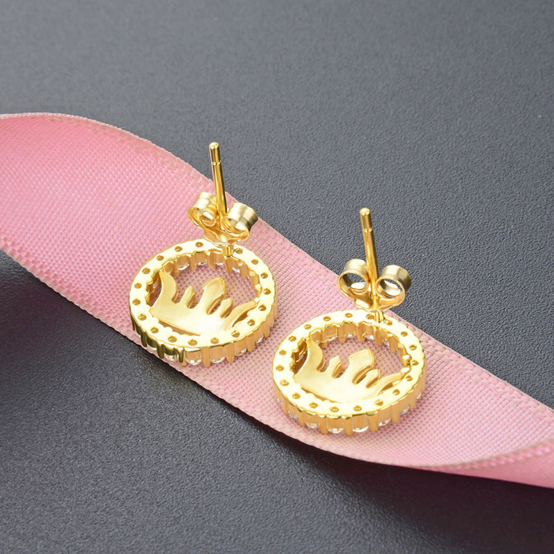 S925 Sterling Silver Plated Stud Earrings with Plastic Ear Backs-Lightweight 2.3g, Minimalist & Natural for Everyday Wear