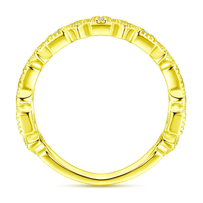 S925 Sterling Silver Single Row Zirconia Band Ring - Elegant Minimalist Jewelry