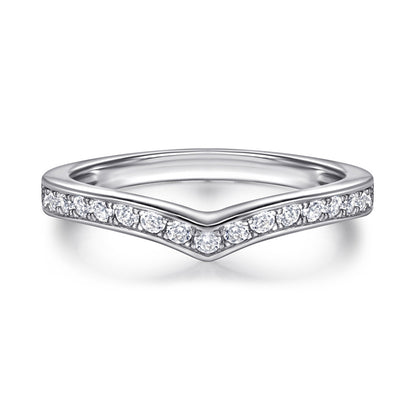 S925 Sterling Silver Stackable Couple's Ring Set - Modern Geometric Zirconia Jewelry