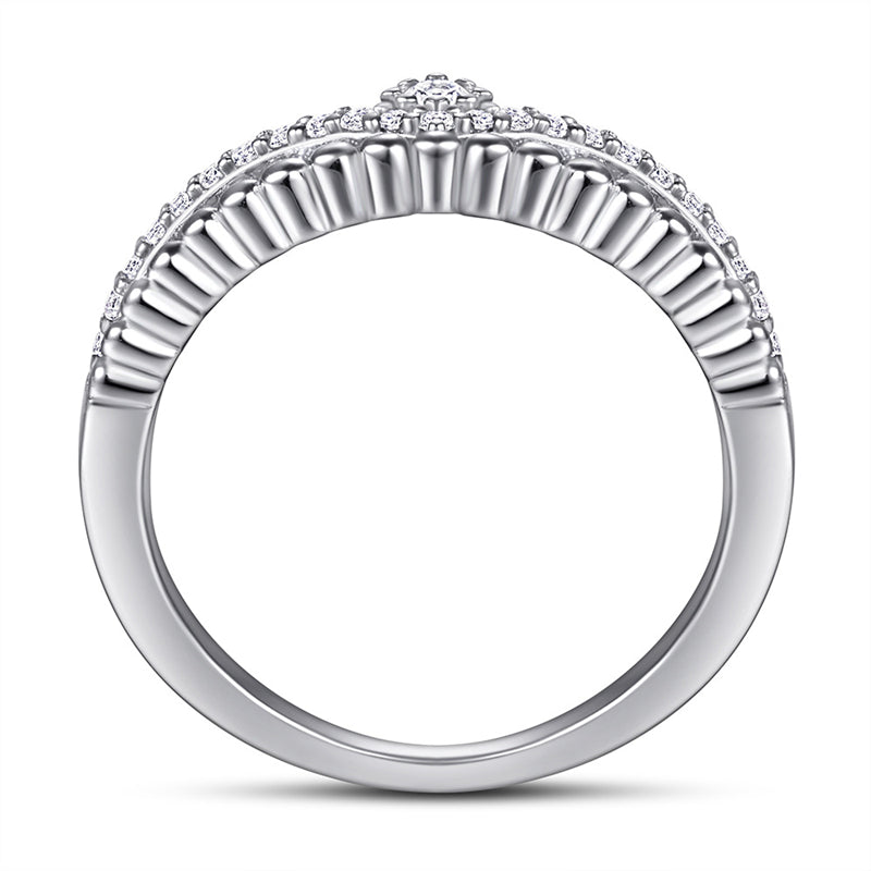 S925 Sterling Silver Stackable Ring – Gold Plated Wedding Band & Fashion Jewelry