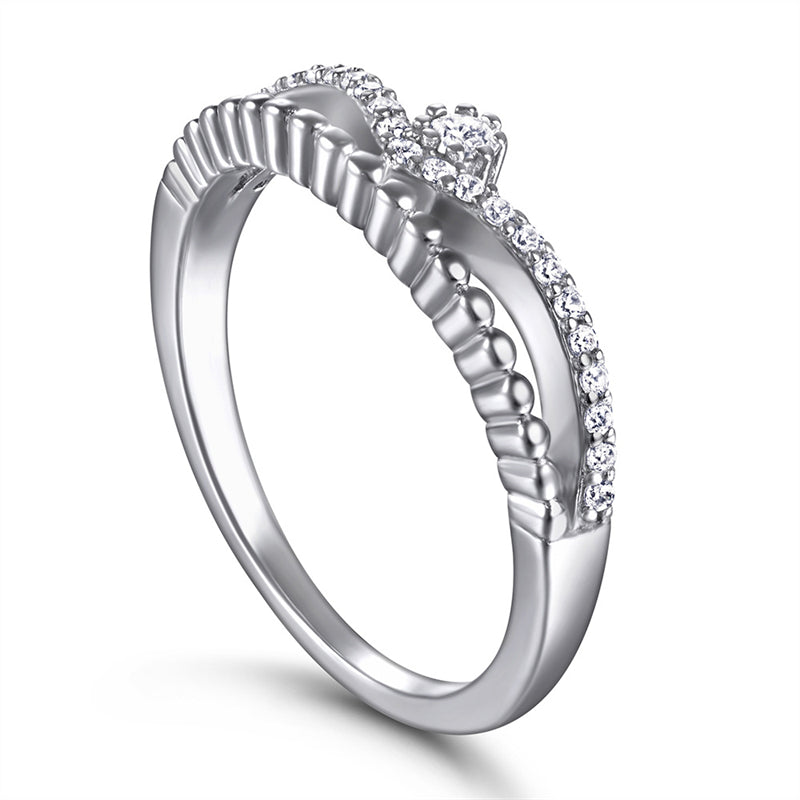 S925 Sterling Silver Stackable Ring – Gold Plated Wedding Band & Fashion Jewelry