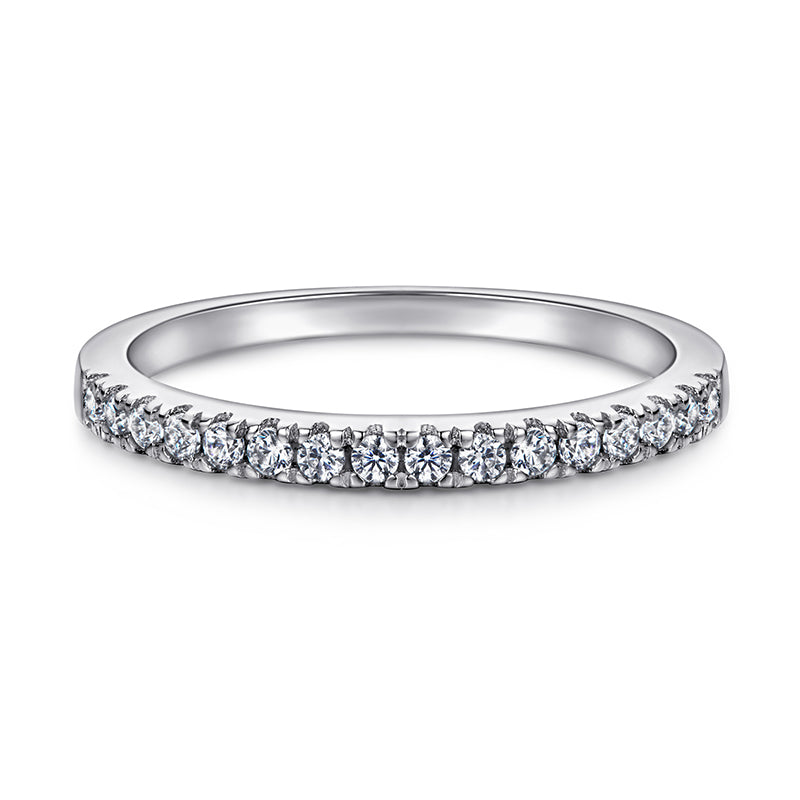 S925 Sterling Silver Stackable Rings Set for Women - Minimalist Geometric Zirconia Jewelry
