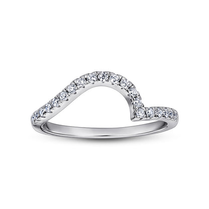 S925 Sterling Silver Twisted Halo Diamond Ring Set - Elegant Full Pavé Wedding Band