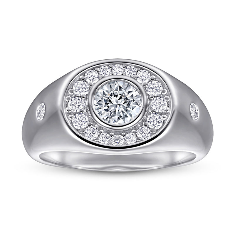 S925 Sterling Silver Wide Band Ring - Modern Geometric Statement Jewelry