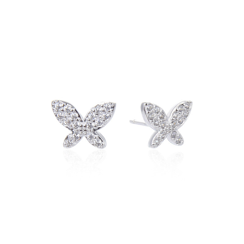 S925 Sterling Silver 'Fu' Character Stud Earrings - Instagrammable Chinese Blessing Earrings with Plastic Backs