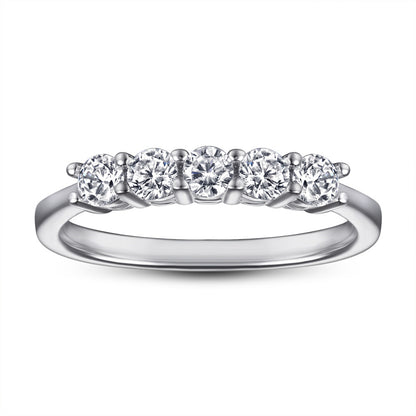 S925 Sterling Silver Minimalist Zirconia Ring – Korean-Inspired Fashion Jewelry