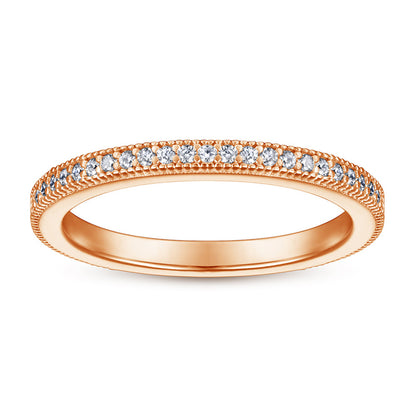 S925 Sterling Silver Micro-Pavé Index Finger Ring - Delicate Zirconia Accent Jewelry