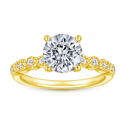 S925 Sterling Silver AAA Zirconia Ring - Elegant Rose Gold Plated Stackable Jewelry