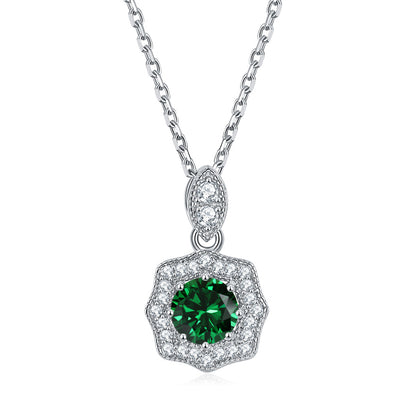 925 Sterling Silver Star Pendant Necklace - Personalized Birthstone Jewelry