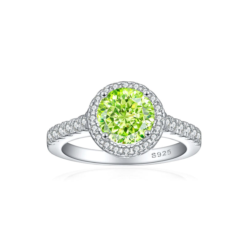 1.2ct Gemstone 925 Sterling Silver Ring – Floral Rose Ice-Cut Wedding Band for Women