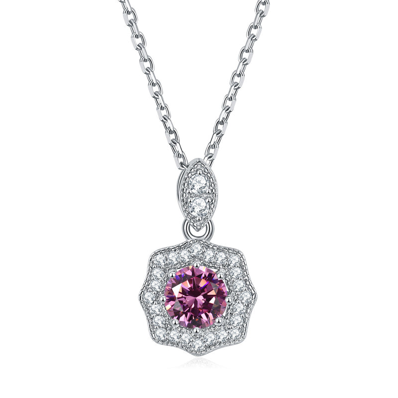 925 Sterling Silver Star Pendant Necklace - Personalized Birthstone Jewelry
