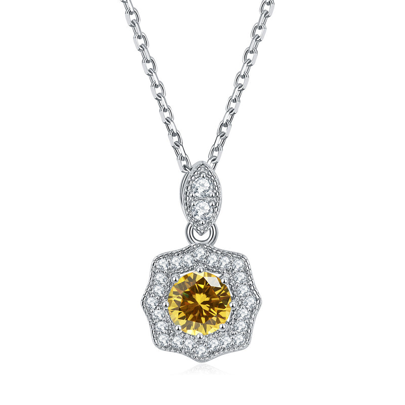 925 Sterling Silver Star Pendant Necklace - Personalized Birthstone Jewelry