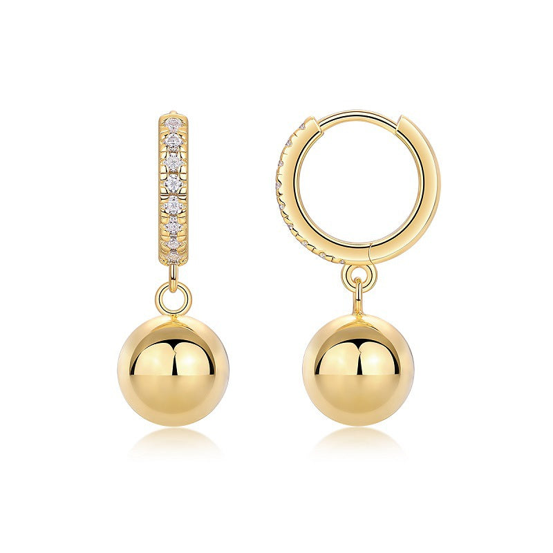 Simple Geometric Moissanite Earrings for Everyday Wear