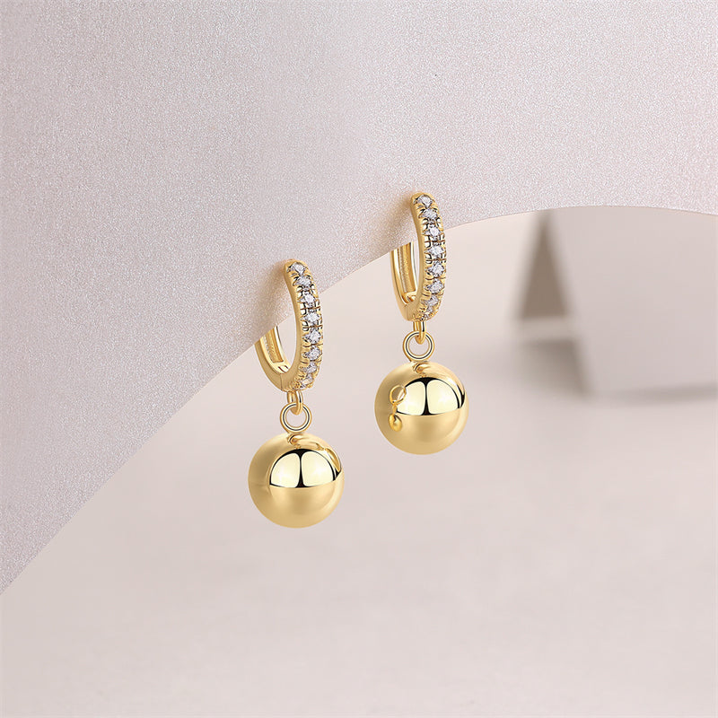 Simple Geometric Moissanite Earrings for Everyday Wear
