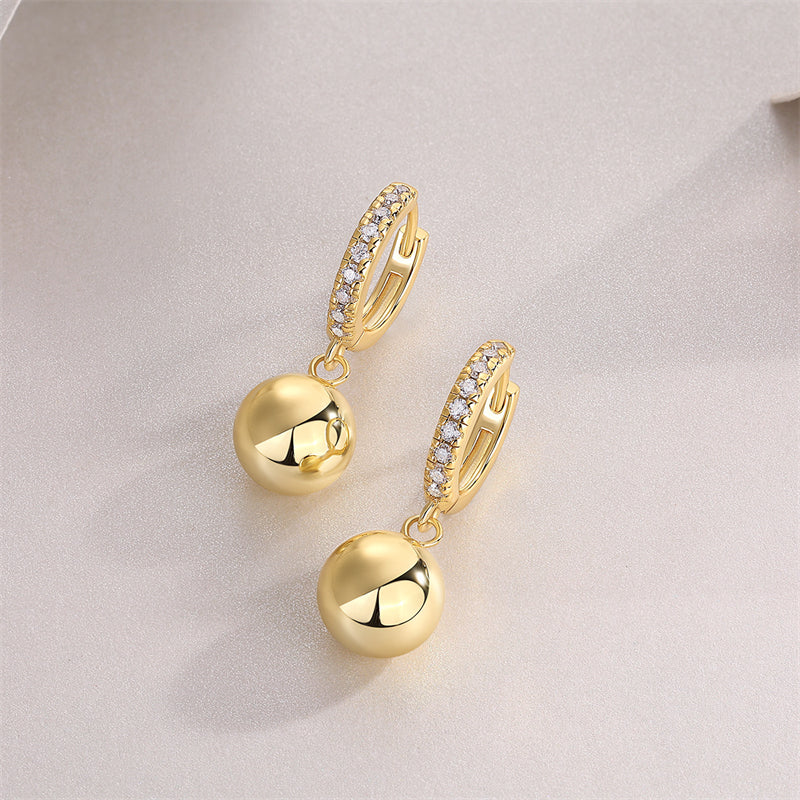 Simple Geometric Moissanite Earrings for Everyday Wear