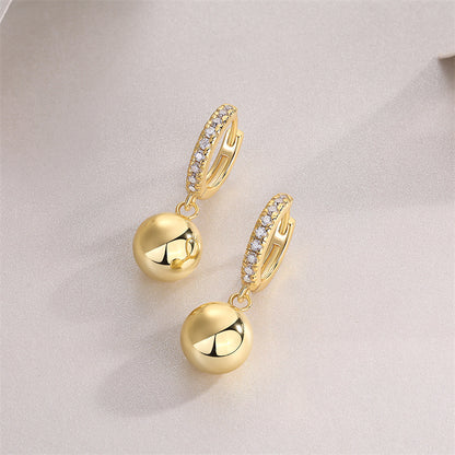 Simple Geometric Moissanite Earrings for Everyday Wear