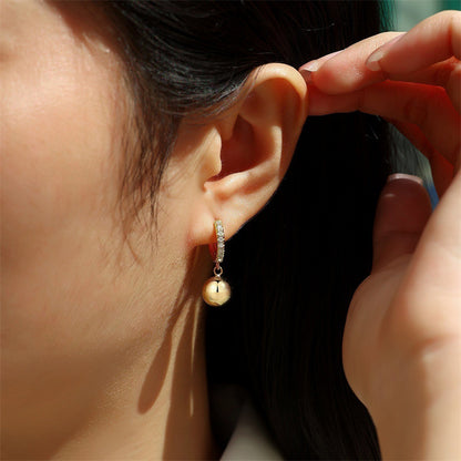 Simple Geometric Moissanite Earrings for Everyday Wear