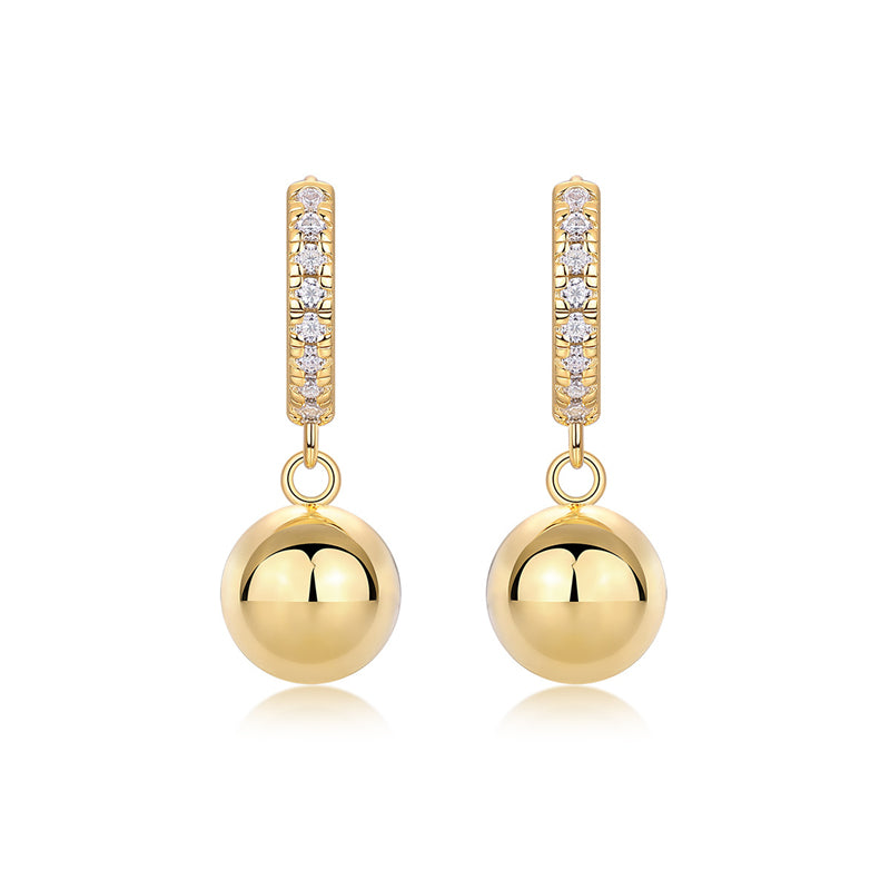 Simple Geometric Moissanite Earrings for Everyday Wear