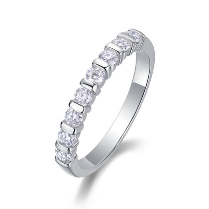 Simple Round Shape Moissanite Ring