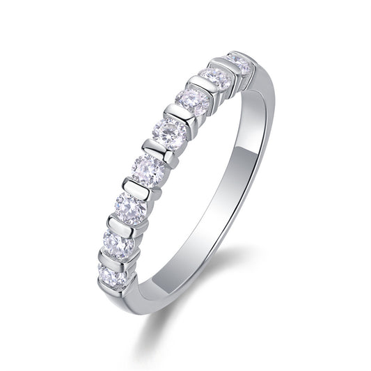 Simple Round Shape Moissanite Ring