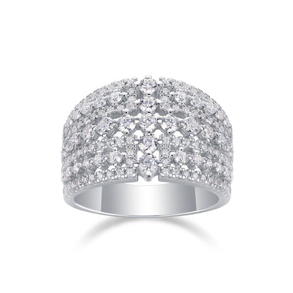 Simple Round Shape Moissanite Ring