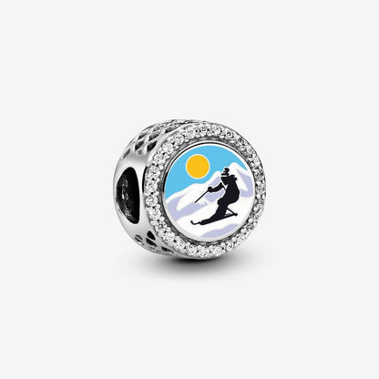 Winter Sports Enamel Charm