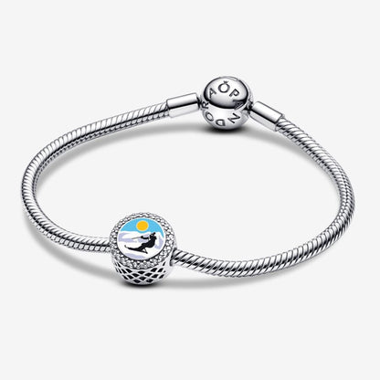 Winter Sports Enamel Charm