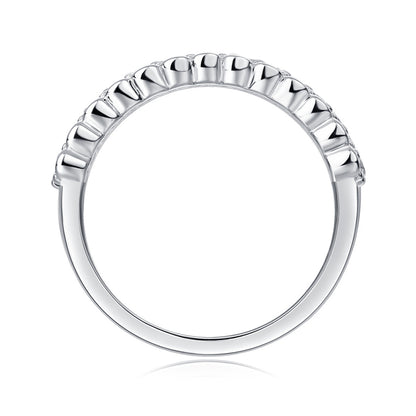 Sleek Circle Design Silver Ring for Women