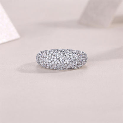 Sleek Circle Diamond Ring for Women