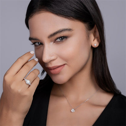 Sleek Circle Diamond Ring for Women