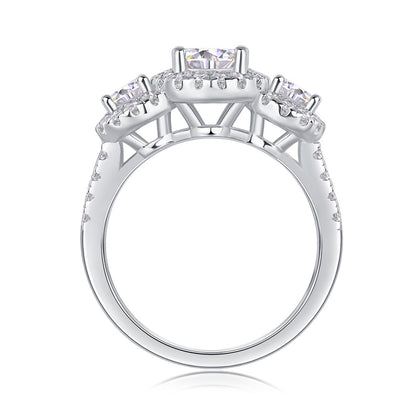 Sleek Circle Diamond Ring for Women
