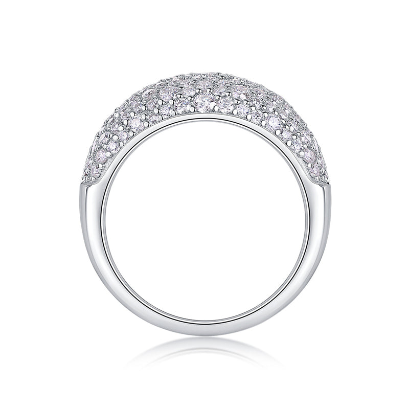 Sleek Circle Diamond Ring for Women