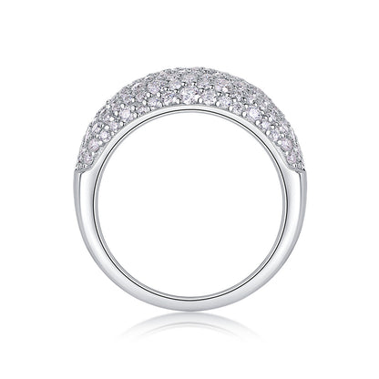 Sleek Circle Diamond Ring for Women