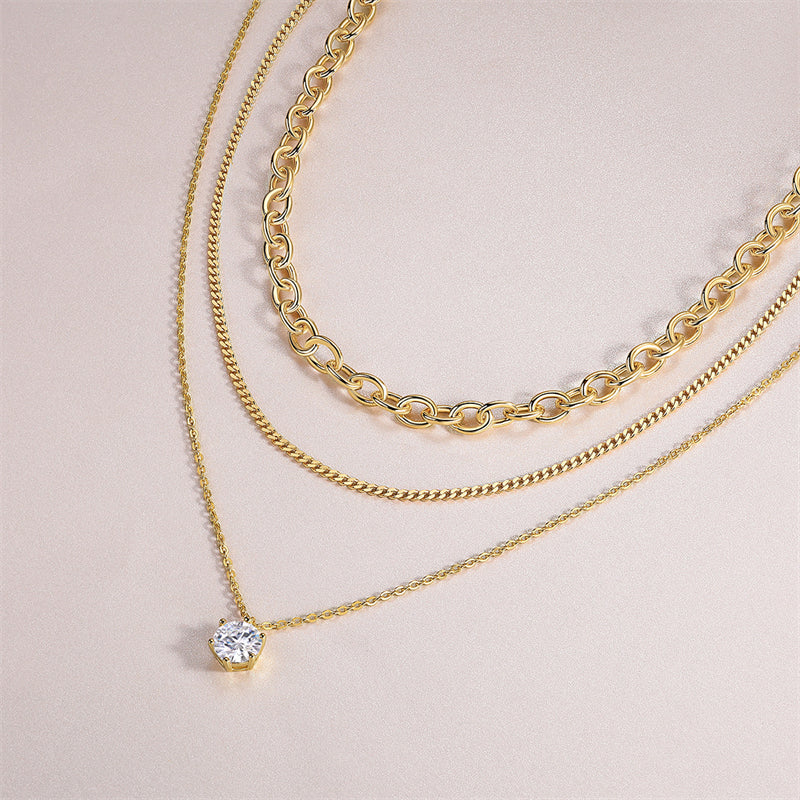 Sleek Women's Sterling Silver Necklace for Fashionable Looks