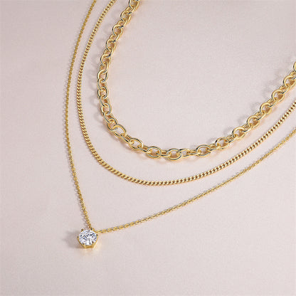 Sleek Women's Sterling Silver Necklace for Fashionable Looks