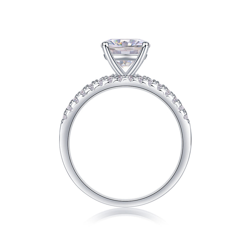 Sophisticated 2ct Round Ring in Sterling Silver