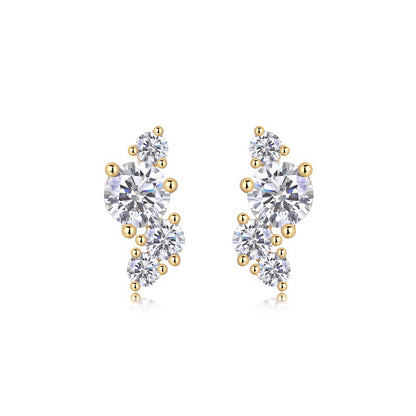 Sophisticated Geometric Moissanite Earrings for Women