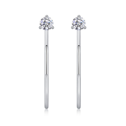 Sophisticated Geometric Moissanite Earrings for Women