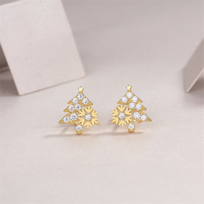 Sophisticated Geometric Moissanite Earrings with Round Stones