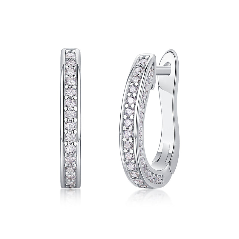 Sophisticated Round Cut Moissanite Earrings for Women