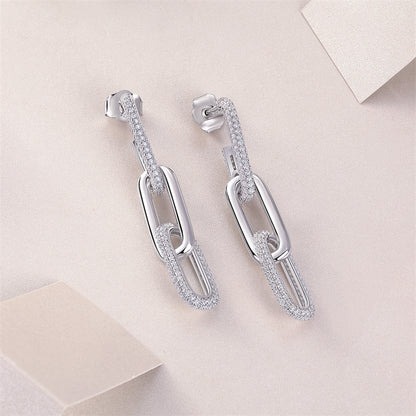 Sophisticated Round Cut Moissanite Earrings for Women