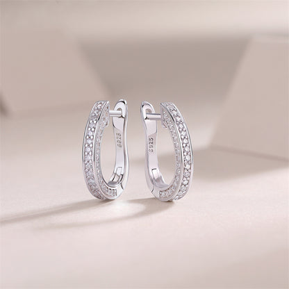Sophisticated Round Cut Moissanite Earrings for Women